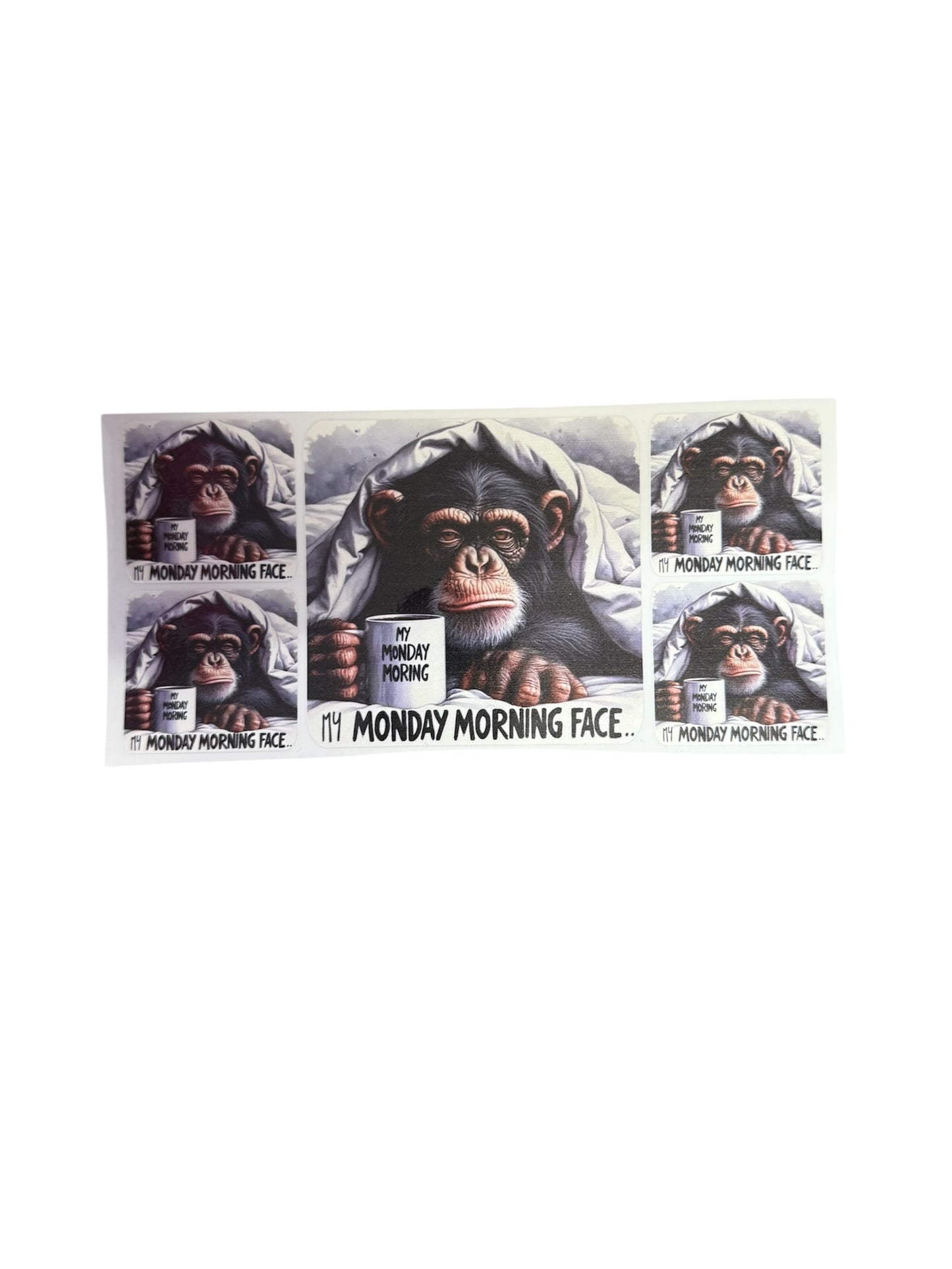 My Monday Morning Face Monkey 5x UV Cup Transfer