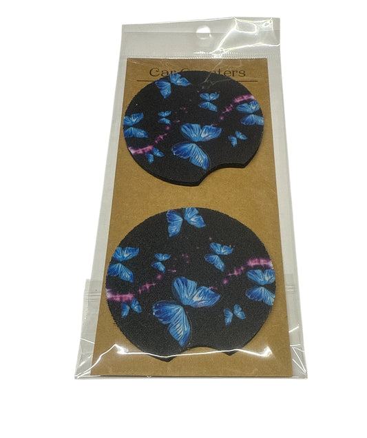 Blue butterflies Coasters