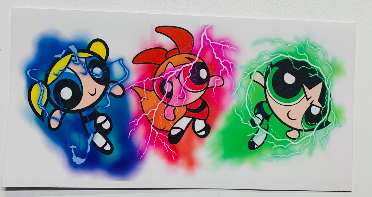 Powerpuff Girls Lightning Cup Transfer