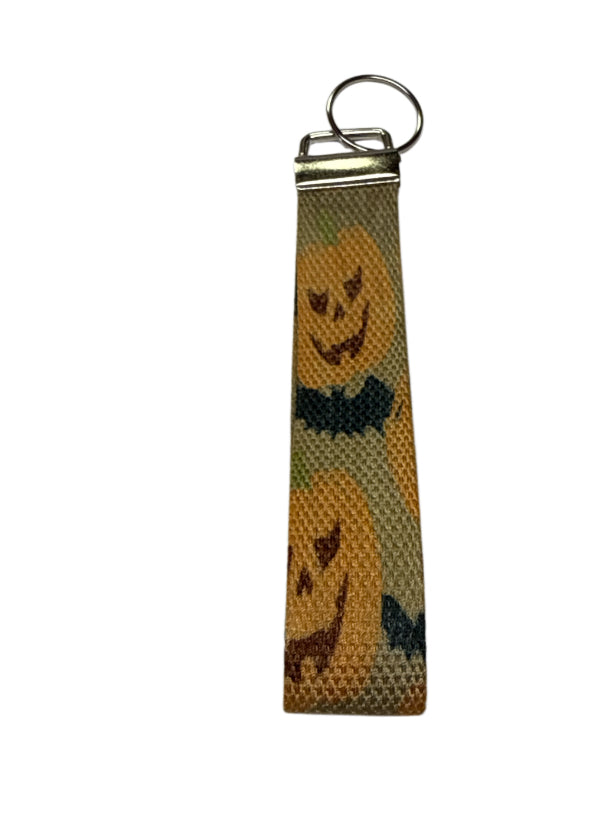 Pumpkin / Key fob holder Wristlet