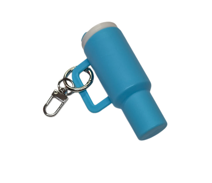 Blank baby blue Cup Storage keychain