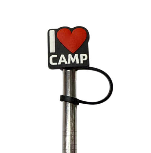 I heart camp Straw Topper