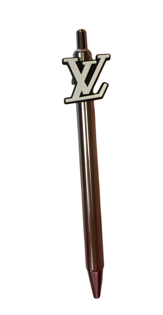 Lv charm stainless steal pen