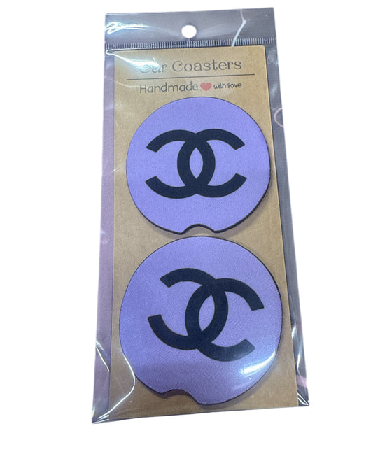 Cc purple Chanel Coasters