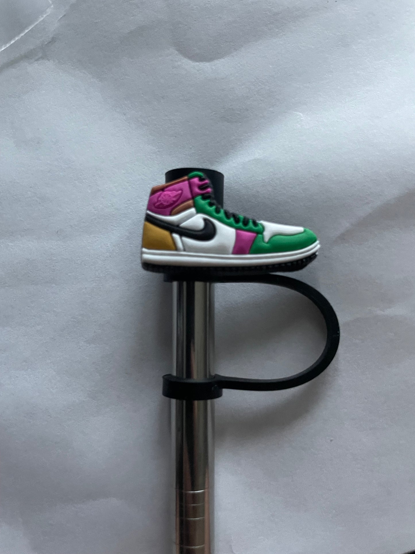 Green pink sneaker Straw Toppery