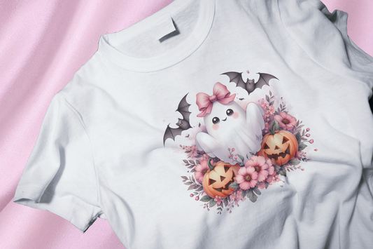 Pink ghost bow Shirt