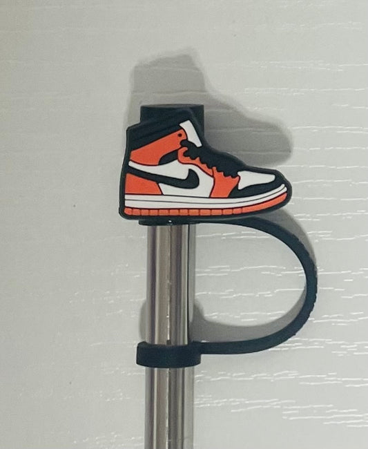 Orange Sneaker Straw  Topper