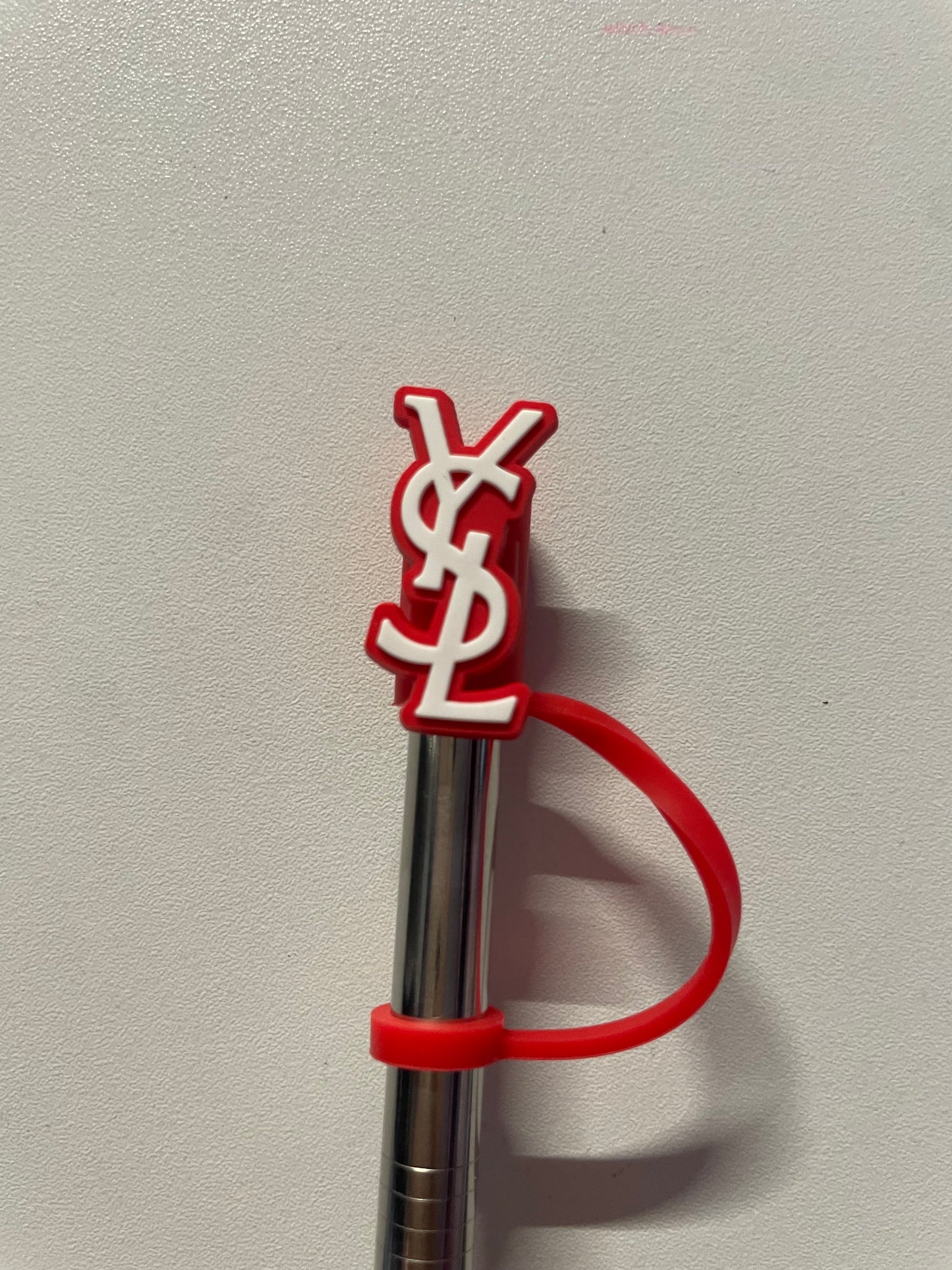 Ysl red Straw Topper