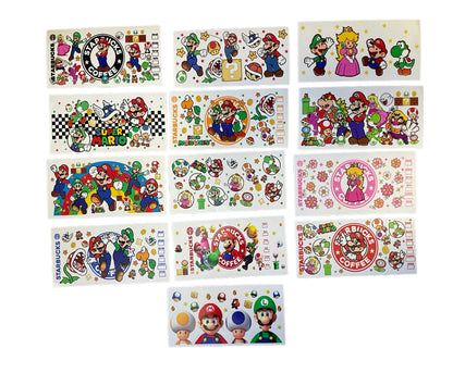 Mario different designs Cup Transfer