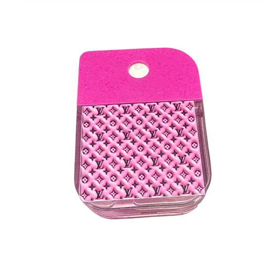 Pink lv lv glitter passion fruit hand sanitizer