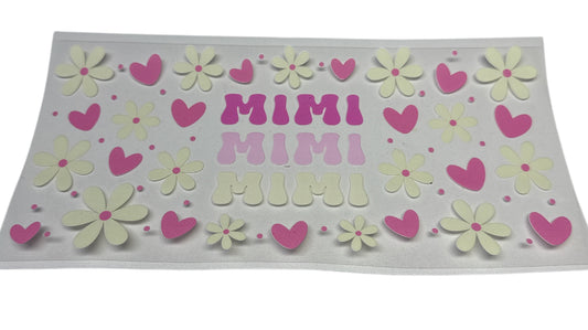Mimi flowers Cup Transfer