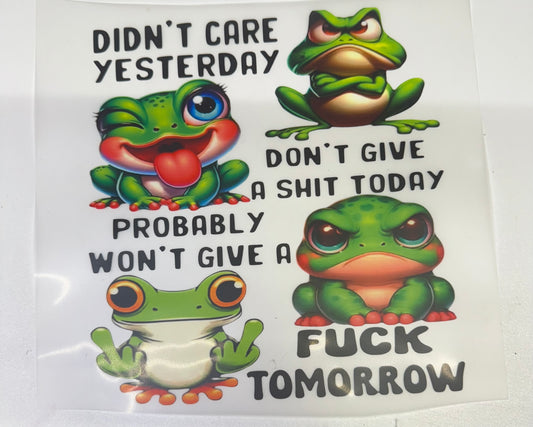 Frogs Don’t Care   DTF Heat Transfer