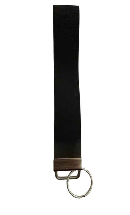 Black glitter Keychain/ Key fob holder Wristlet