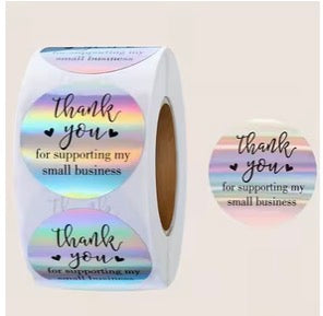 500 pcs Thank You Stickers