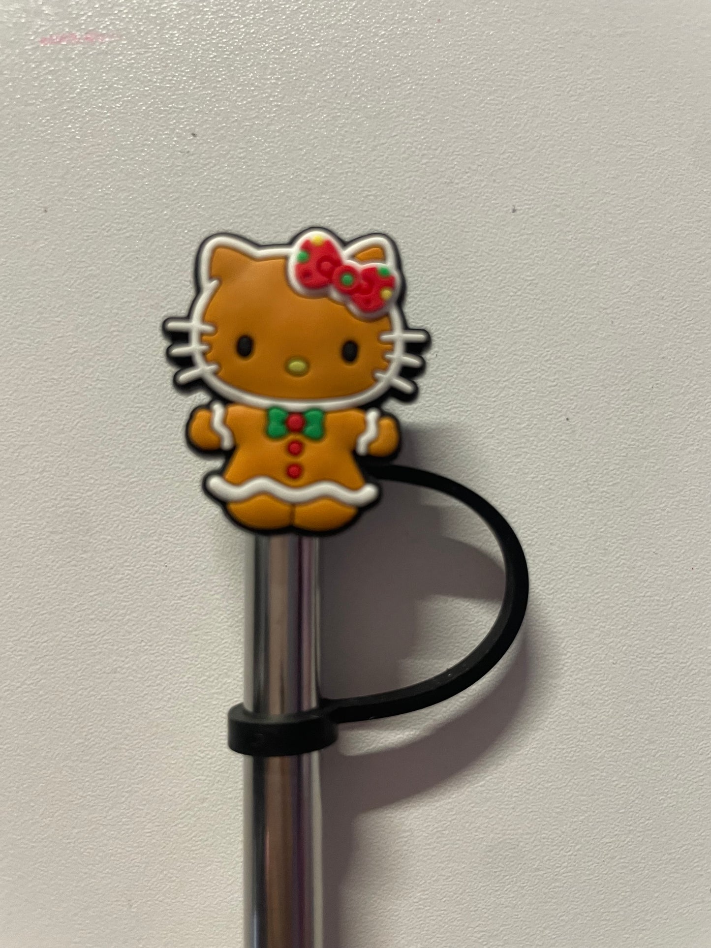 Gingerbread hello kitty Straw Topper