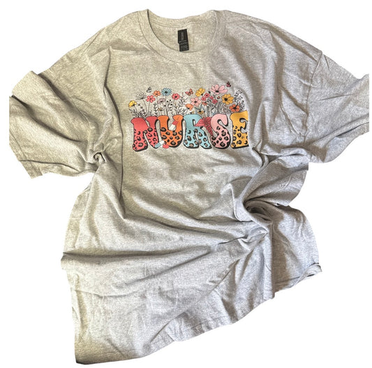 Nurse flower shirt