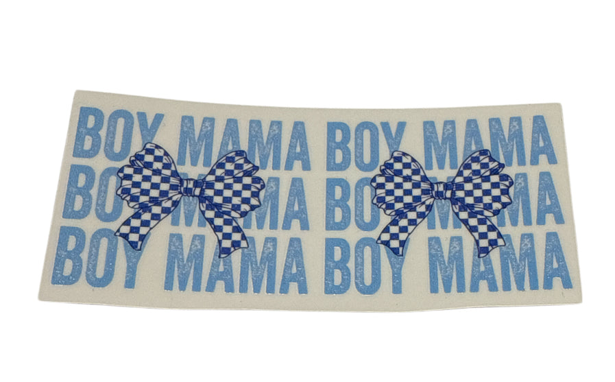 Double boy mama small stanley tumbler keychain decal