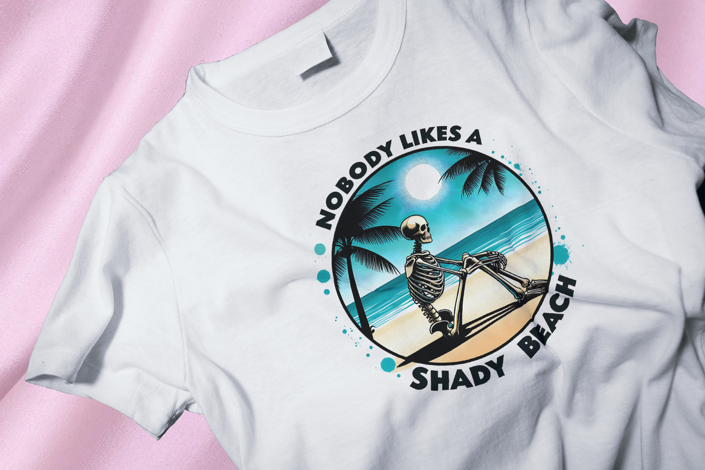 Shady beach DTF Heat Transfer