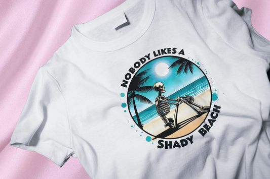 Shady beach DTF Heat Transfer