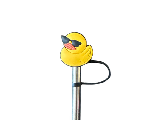 Duck glasses Straw Topper