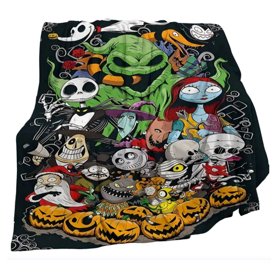 Nightmare before Christmas . Jack skeleton, sally , blanket