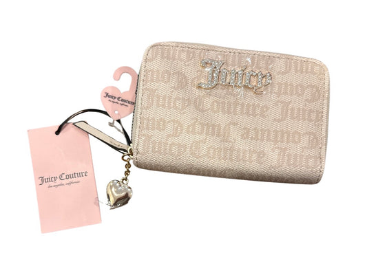 Beige double zipper heart charm Juicy couture