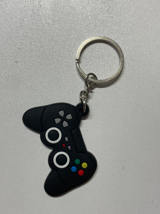 PlayStation black remote  holder keychain