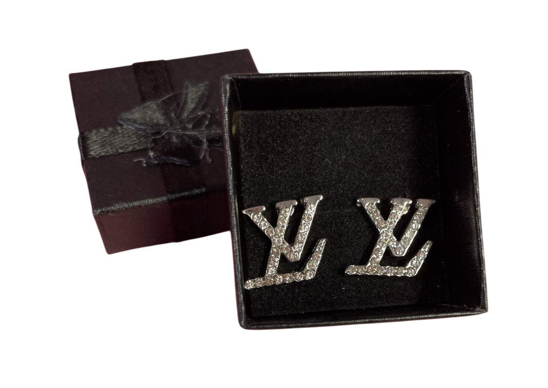 Lv 1.5 cm dupe earrings silver  #6