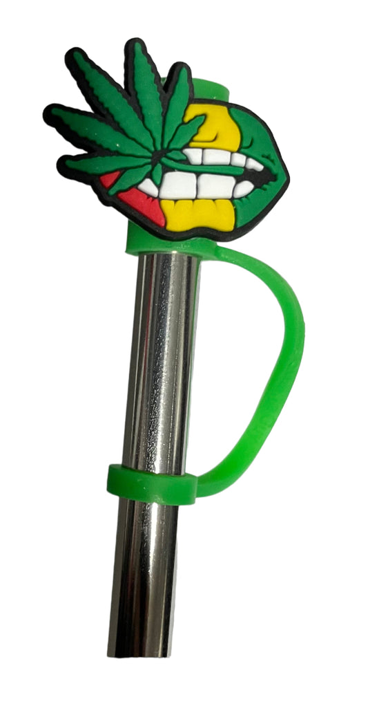 Weed lips Straw Topper