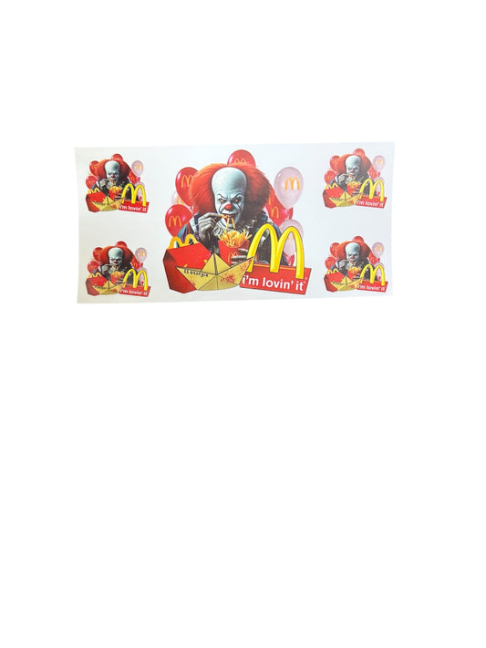 Pennywise McDonald’s I’m Lovin It 5 UV Cup Transfer