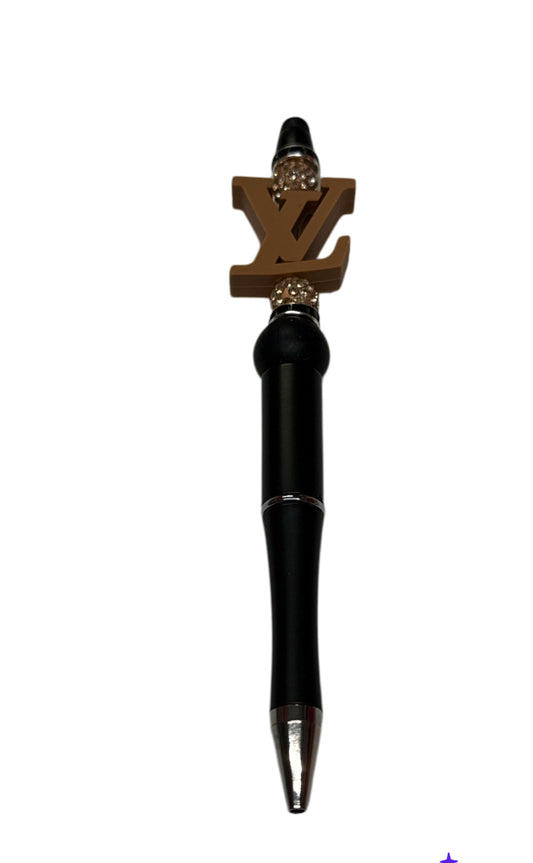 Lv dark brown/black Beaded pen