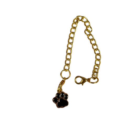 Black/gold Tumbler charm