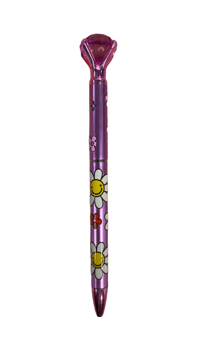 Flower daisy diamond pen