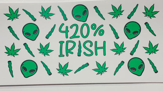 420 Irish weed Cup Transfer