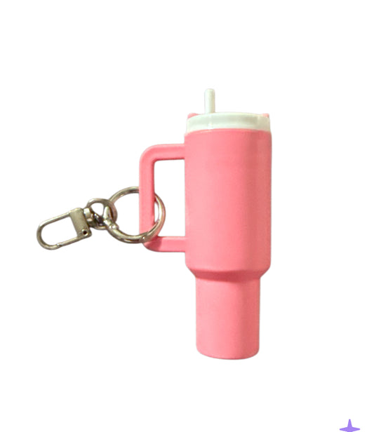 Blank light pink Cup Storage keychain