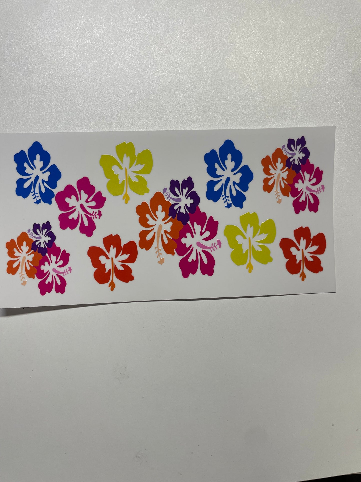 Colorful aloha flowers Cup Transfer