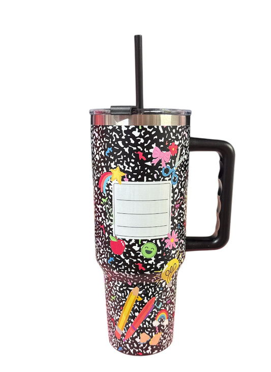 Teacher tumbler 40 0z  stainless steel
