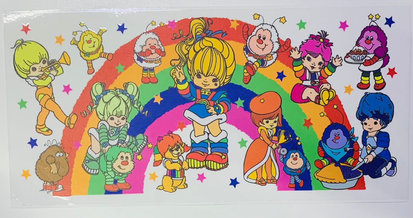 Rainbow Brite Crew Big Rainbow Cup Transfer