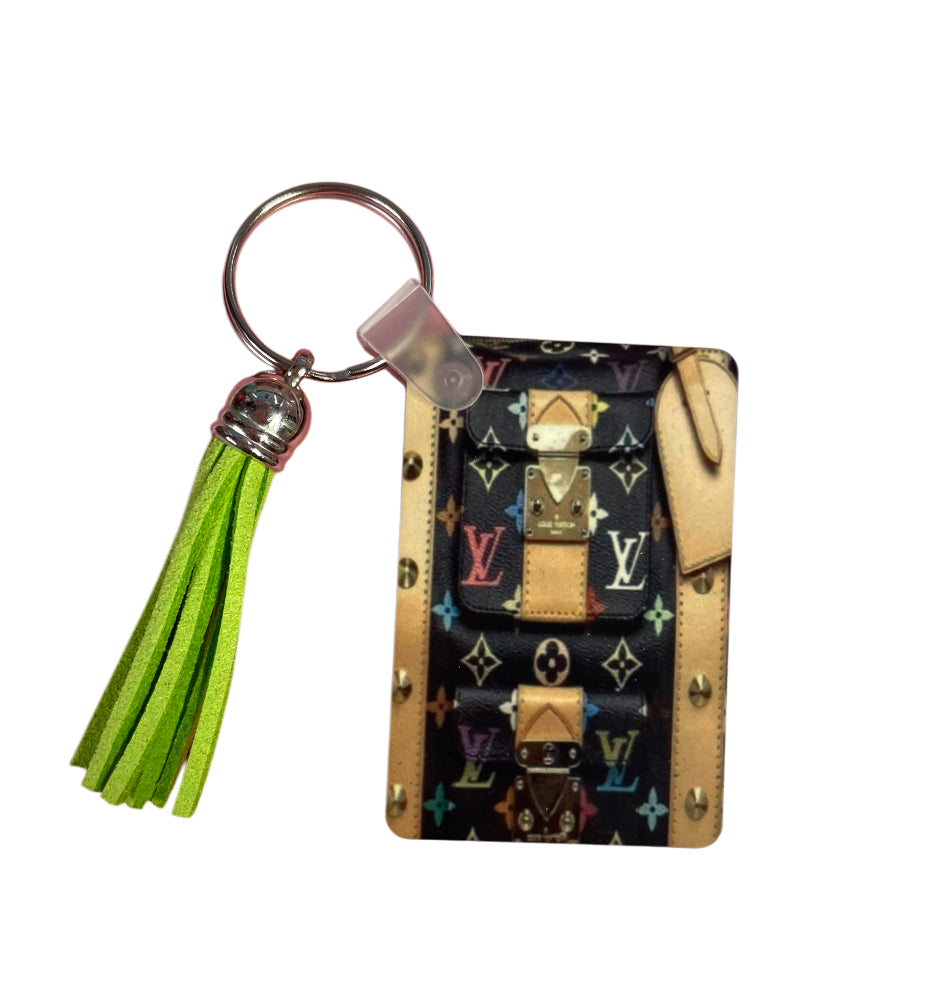 Coloful purse LV Keychain