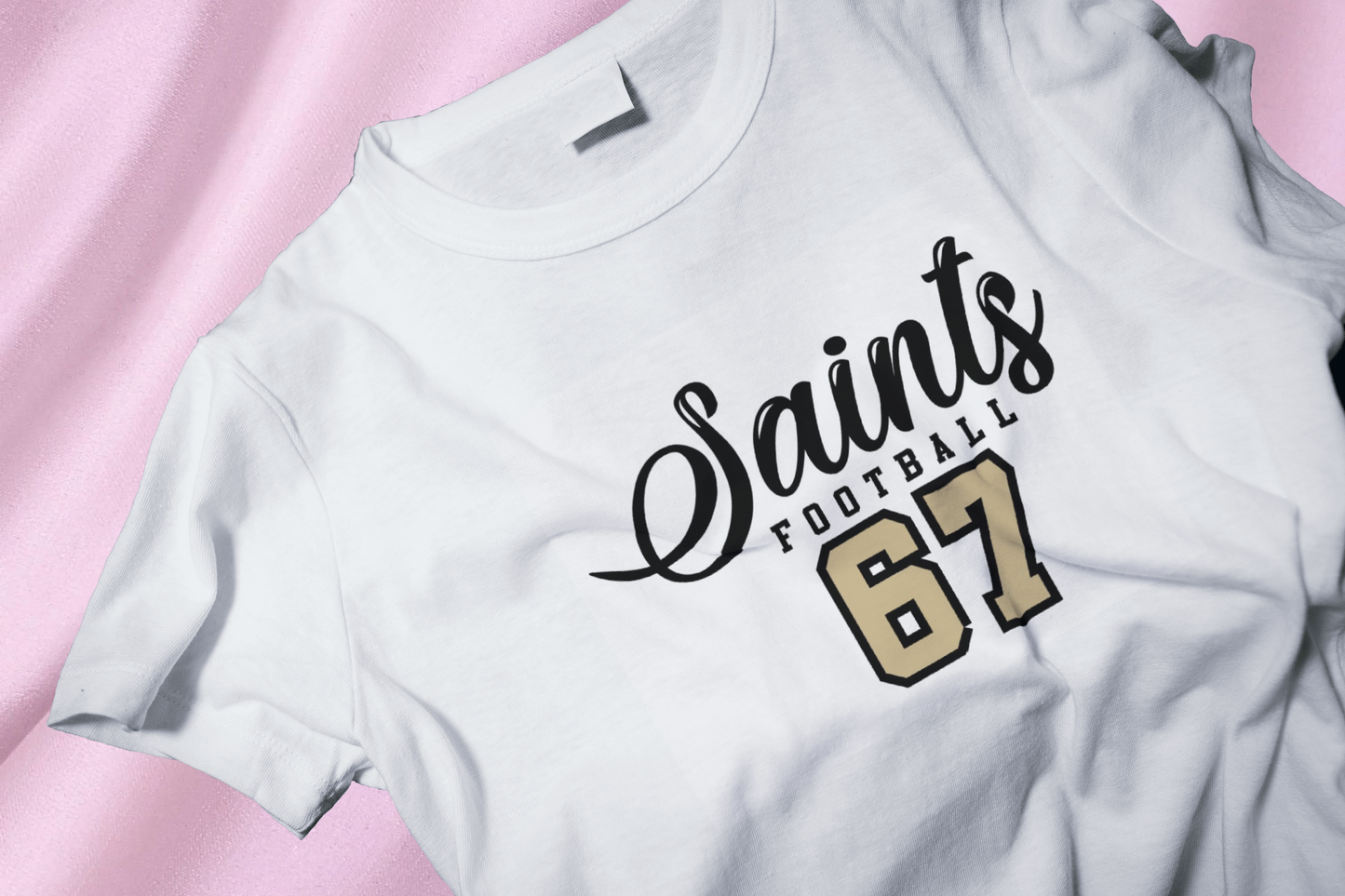 Saints 67 DTF Heat Transfer