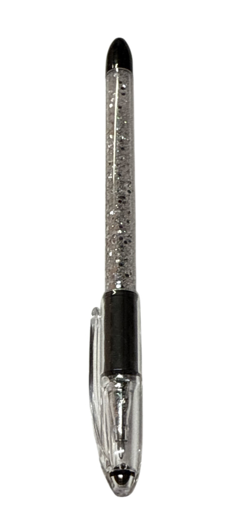 Silver glitter pen