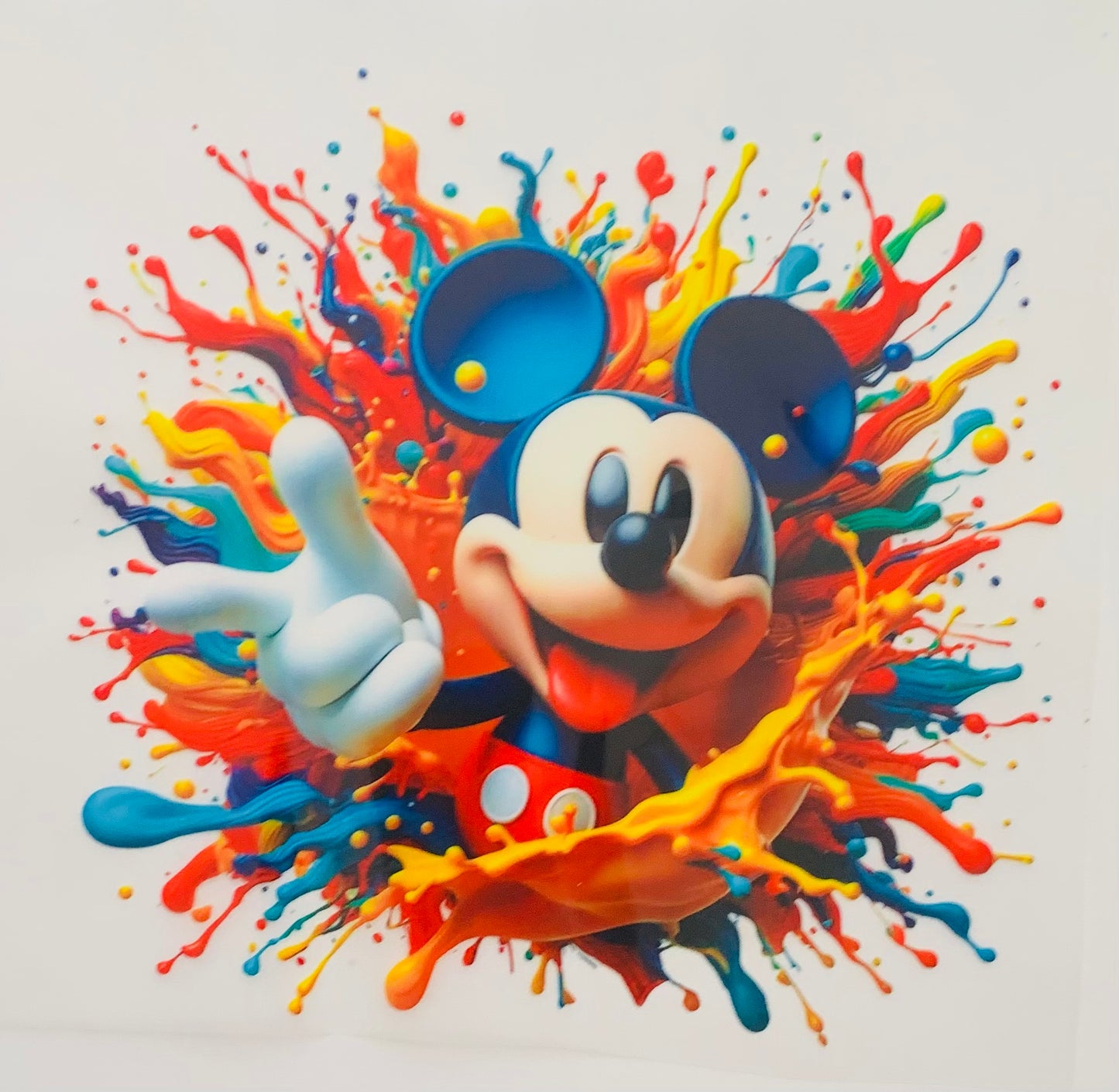 Mickey color head hand DTF Heat Transfer