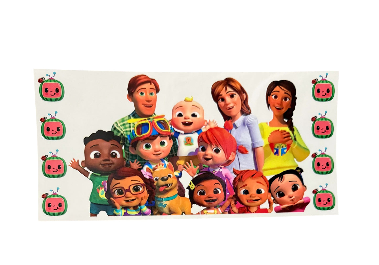 Cocomelon fam watermelon sides Cup Transfer