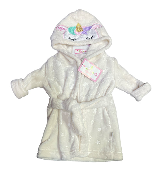 Unicorn robe 0-9 months