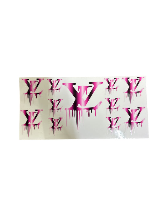 Lv drip pink fade Cup Transfer