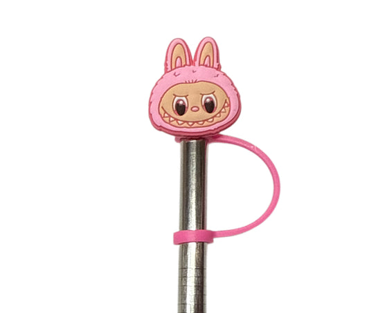 Pink Labubu Straw Topper