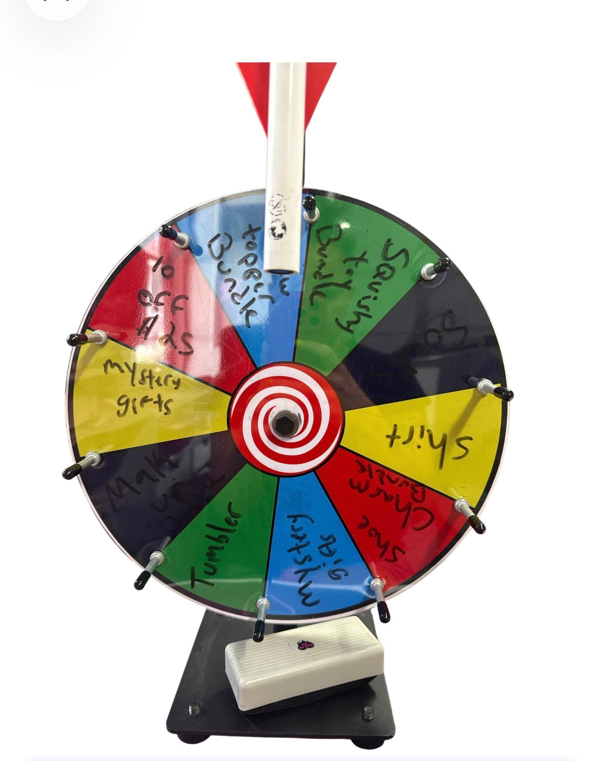 Spin the wheel prize with video on tik tok