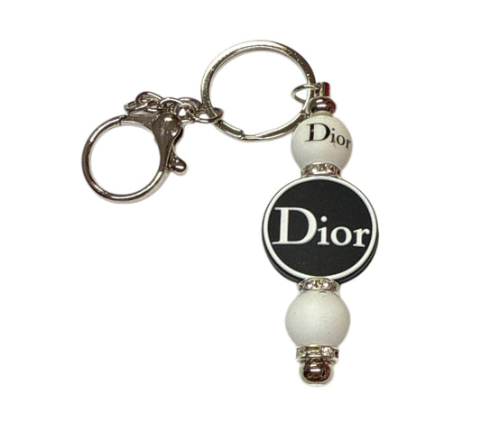 Dior beaded Metal Keychain