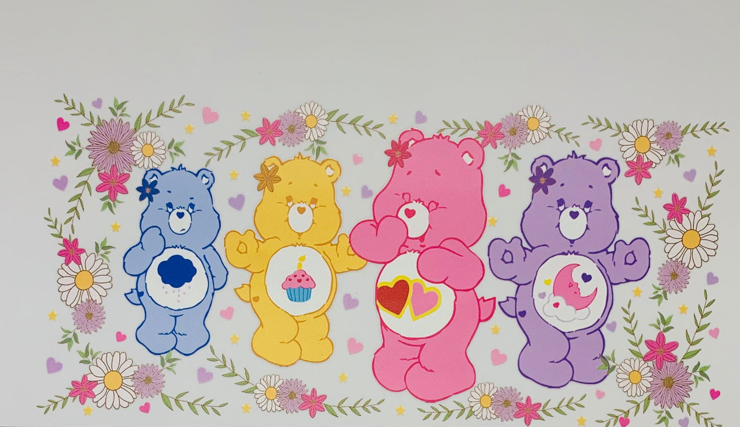 Care Bears flowers around Cup Transfer