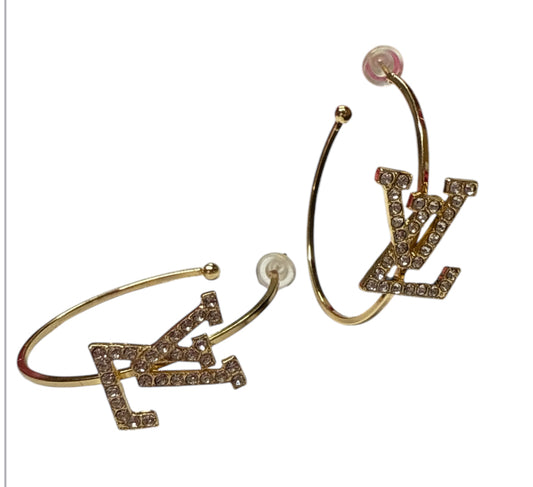 Lv 1.5 dupe earrings circle gold  #12